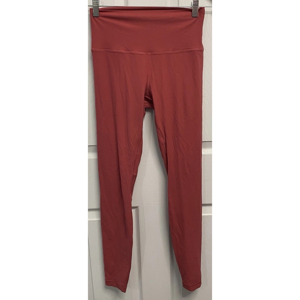 Lululemon Women Align High Rise‎ Ribbed Leggings Cayenne Yoga Pants 24" Waist S?